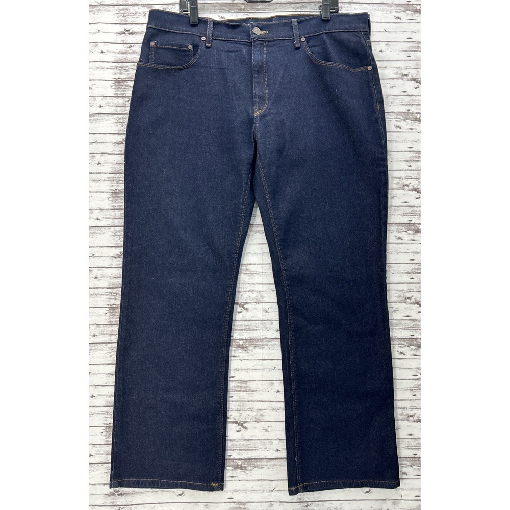 Mott & Bow Jeans Mens 38x30 Dark Blue Straight Leg Stretch Denim Pants